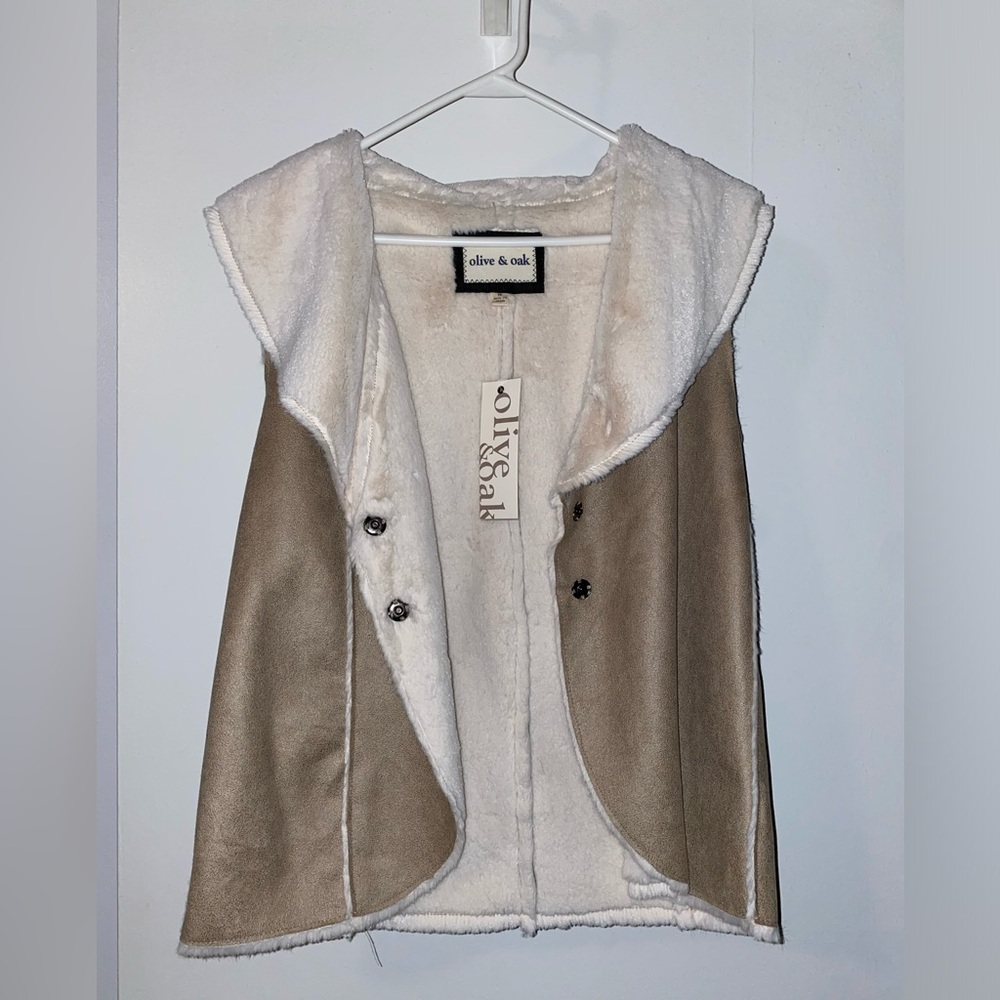 Olive and Oak fur vest